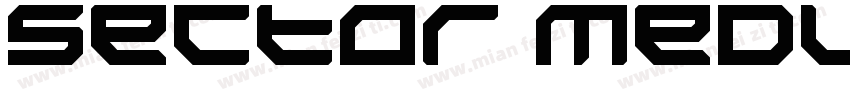 sector meduim字体转换